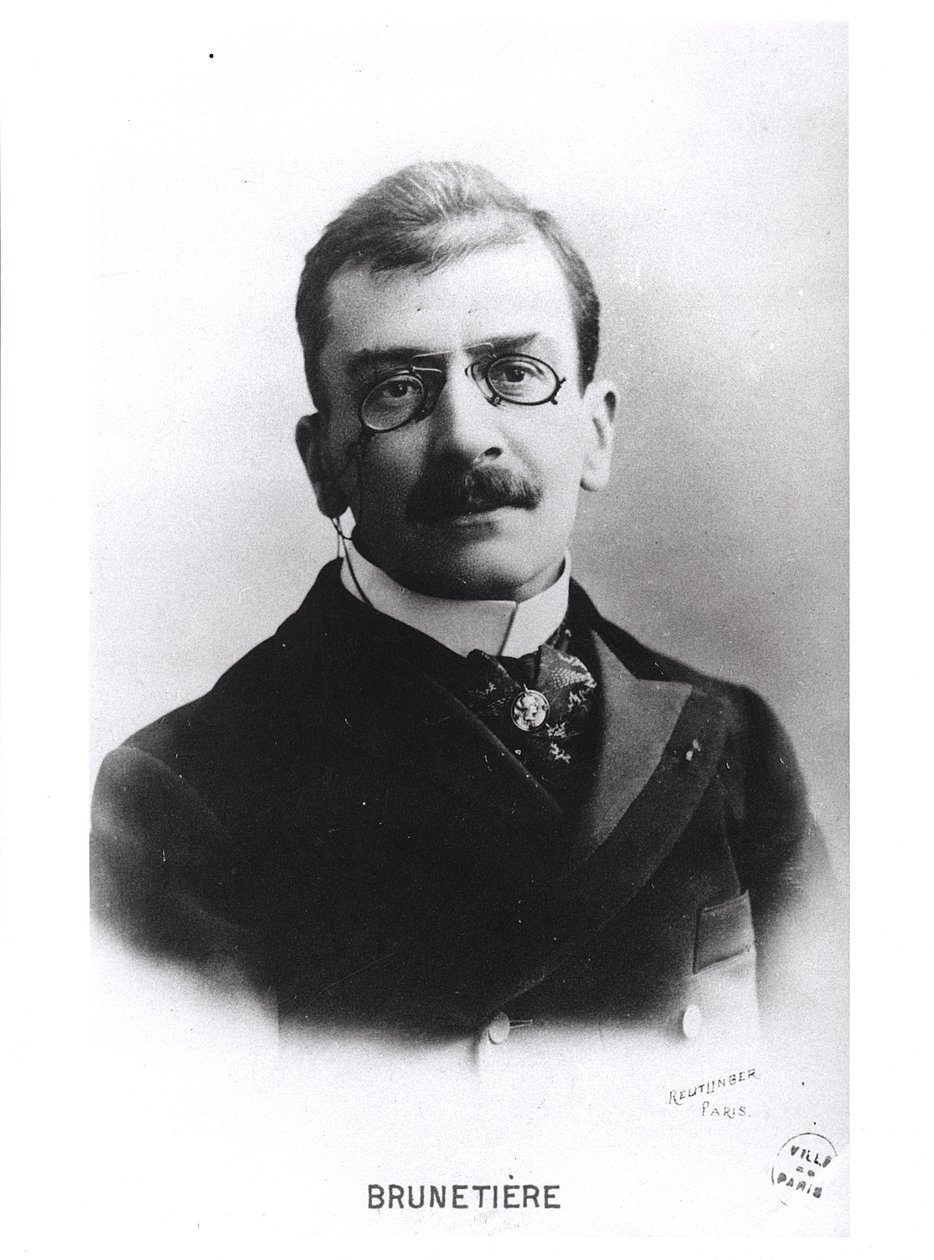 Ferdinand Brunetieren (1849-1906) muotokuva tekijältä Reutlinger Studio