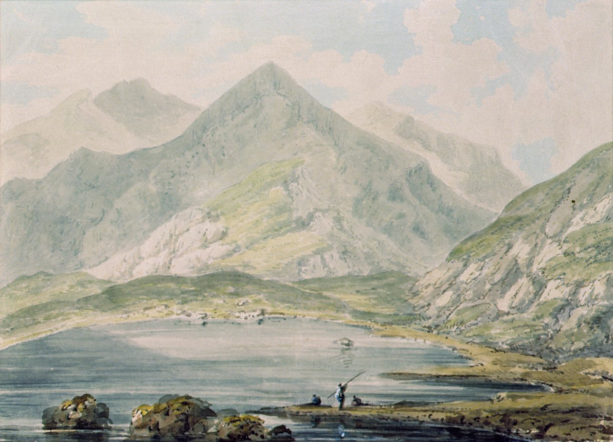 Näkymä Snowdonista (wc paperilla) tekijältä Rev. Richard Salvey Booth