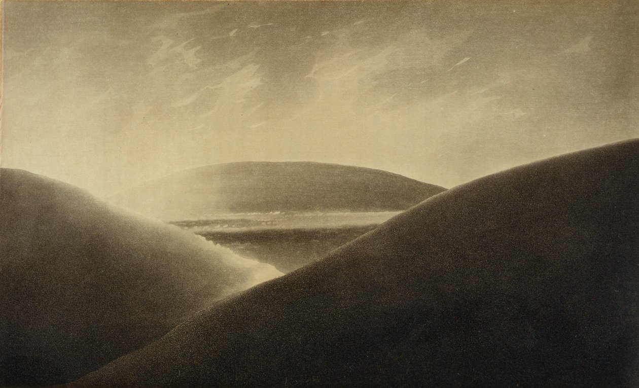 Kuvitus kolmesta esseestä: maalauksellisesta kauneudesta, maalauksellisesta matkasta ja luonnostelusta..., 1792 (akvatinta) tekijältä Rev. William Gilpin