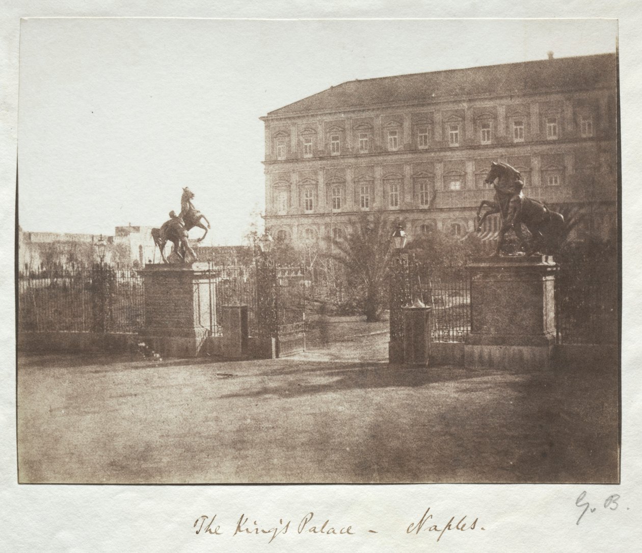 Kuninkaan palatsi, Napoli, ennen vuotta 1852. tekijältä Reverend George Wilson Bridges