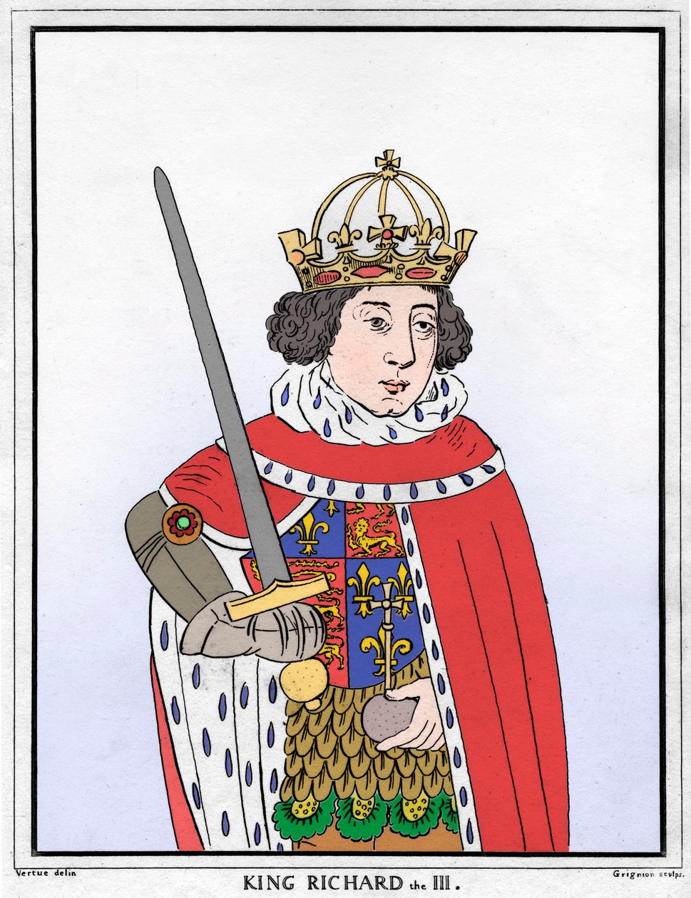 Richard III Englannista, 1700-luku tekijältä Reynolds Grignion