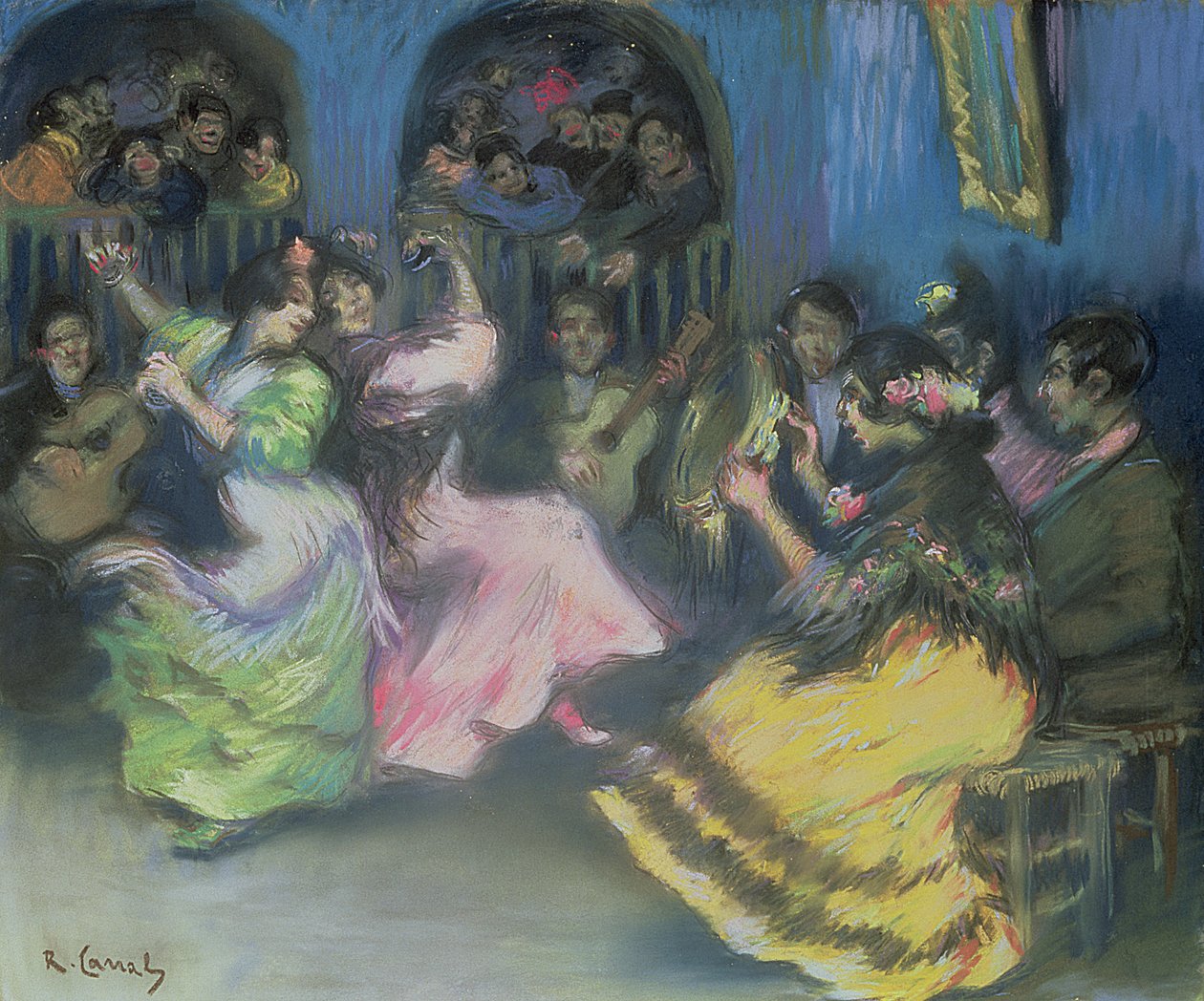 Espanjalaiset mustatanssijat, 1898 tekijältä Ricardo Canals y Llambi