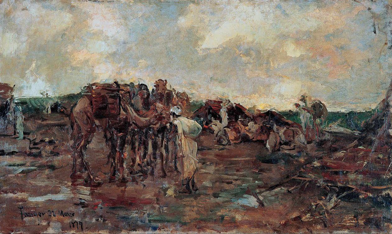 Lepotauko arabi -asuntovaunulle tekijältä Ricardo Madrazo y de Garreta