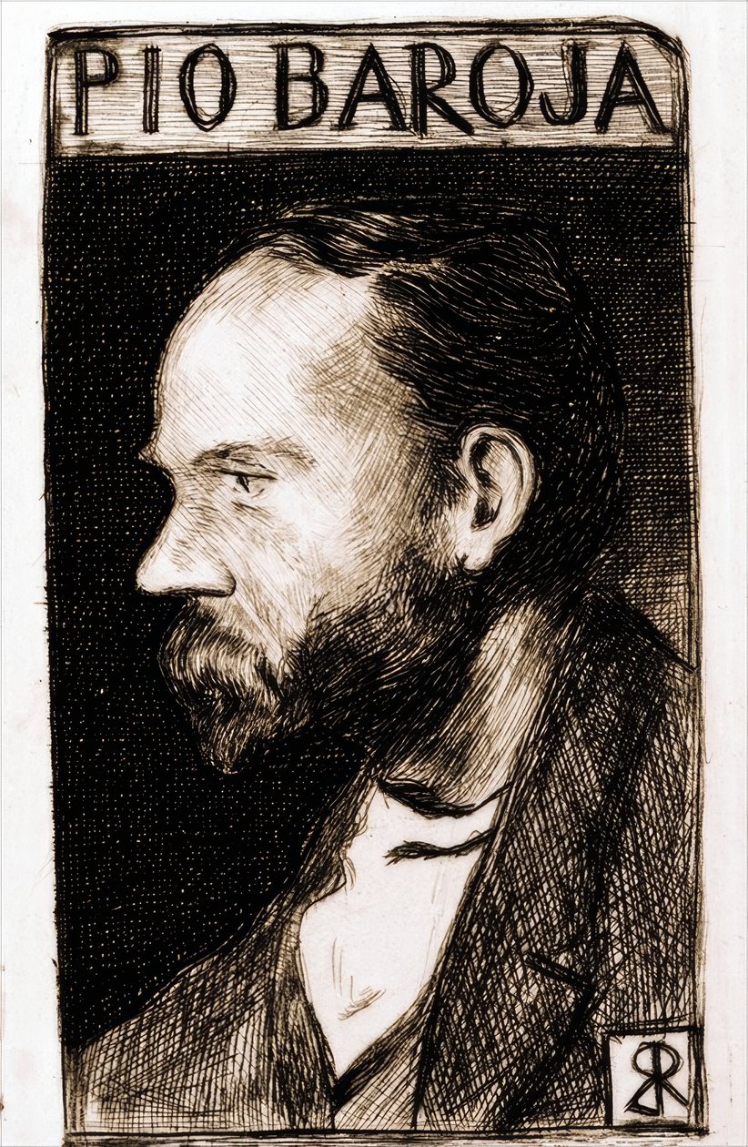Piirustus "Ex Libris tekijältä Ricardo Baroja