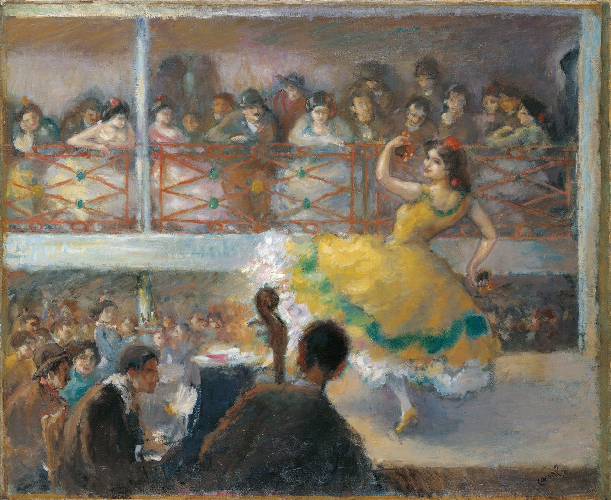 Flamenco - Kanavat, Ricard (1876-1931) - Öljy kankaalle - 61,5x74,5 - Museo Carmen Thyssen, Malaga tekijältä Ricardo Canals y Llambi