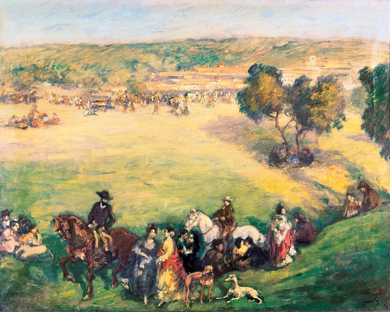 Niitty. Ricard Canals i Llambi (1876-1931) maalaus. Öljy kankaalle. tekijältä Ricardo Canals y Llambi