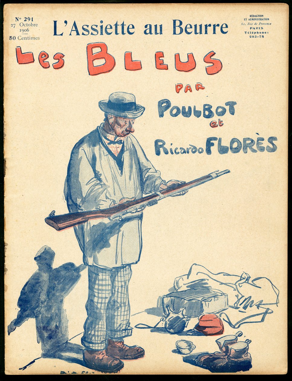 Kansi "" The Butter Plate"", numero 291, Satirique en Colors tekijältä Ricardo Flores