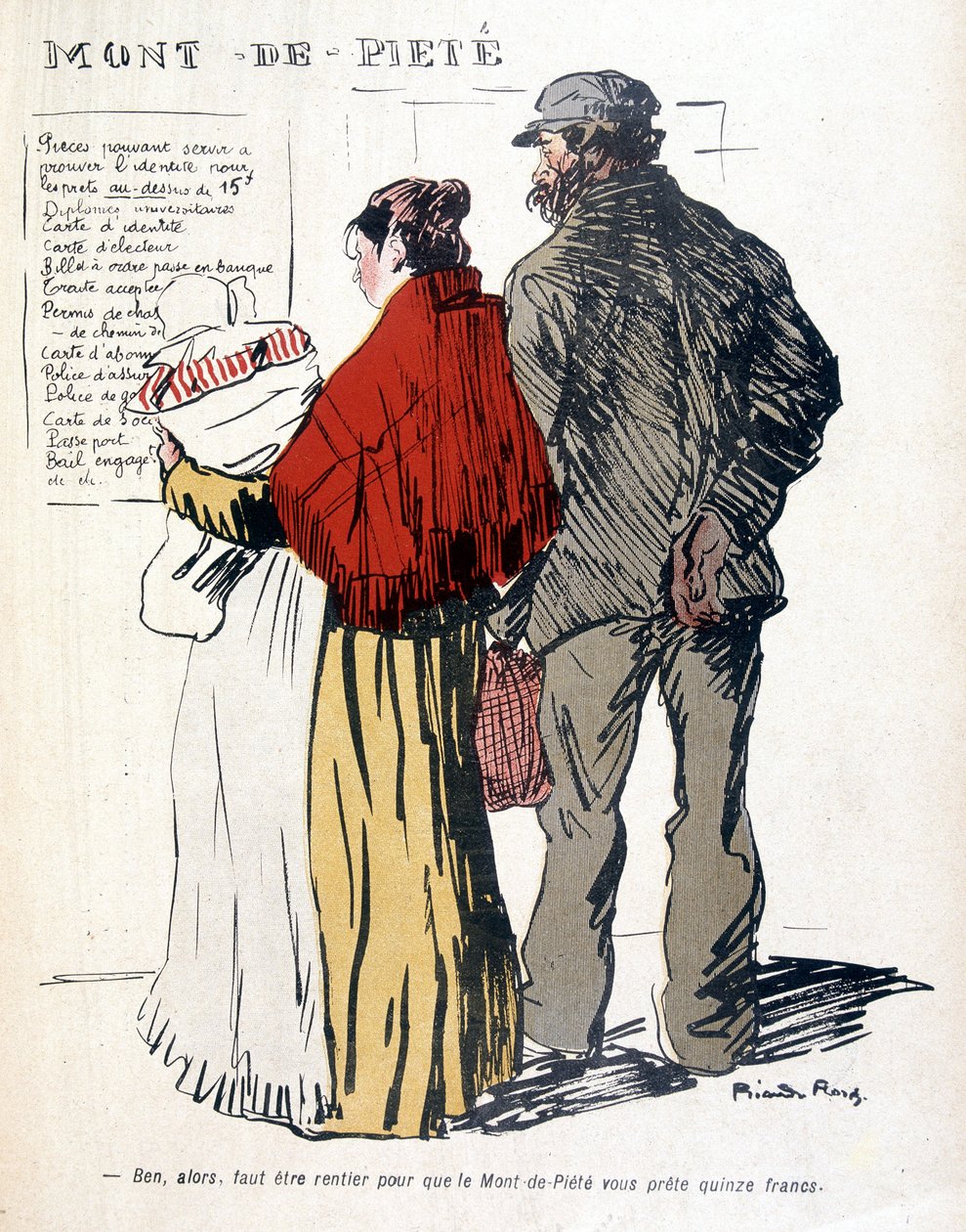 Le Mont-de-Piété kirjoittanut Ricardo Floors - "" Lautas voilla"" alkaen 03.06.1905 tekijältä Ricardo Flores