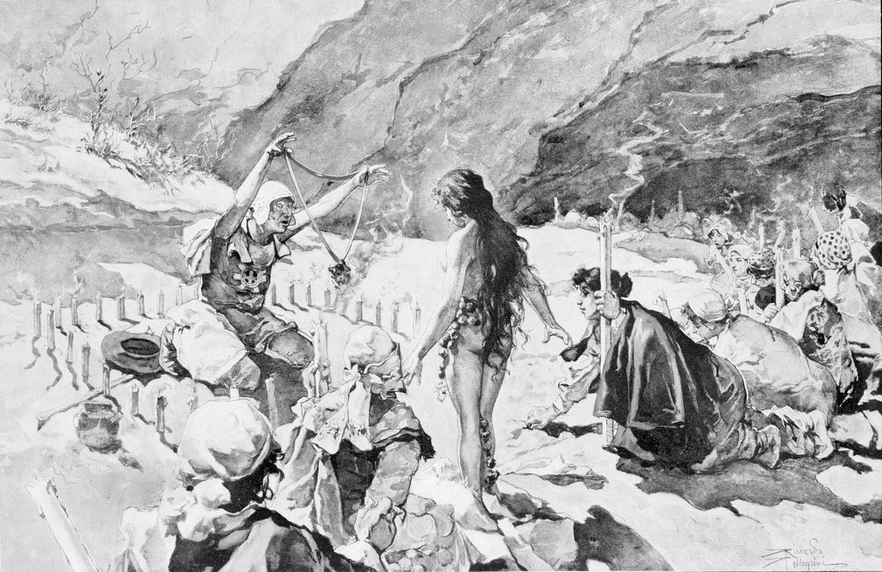Possede manataan Rosén laaksossa. Piirustus R. Pellegrini. tekijältä Riccardo Pellegrini
