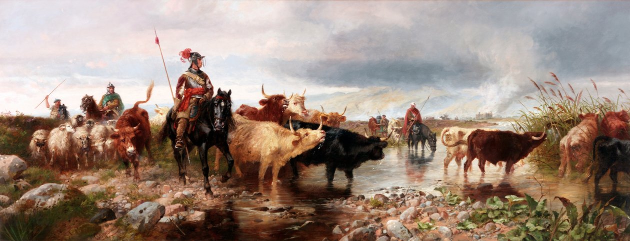 Rajahyökkäys englantilaiseen linnaan, 1880 tekijältä Richard Beavis