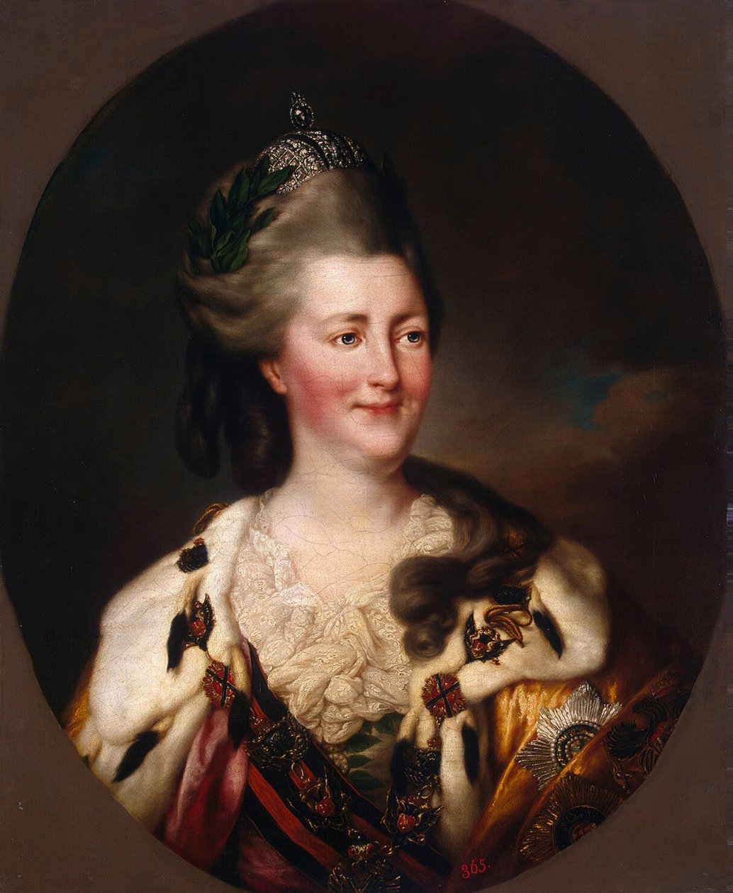 Katariina II:n muotokuva, 1782 tekijältä Richard Brompton