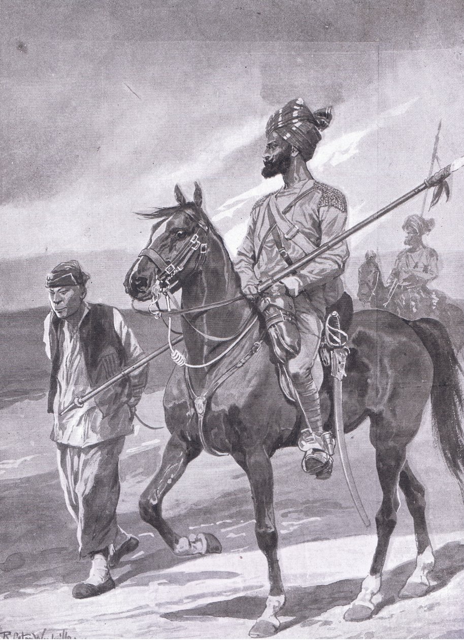 Bengal-lancer ja hänen nyrkkeilijänsä vankina tekijältä Richard Caton II Woodville