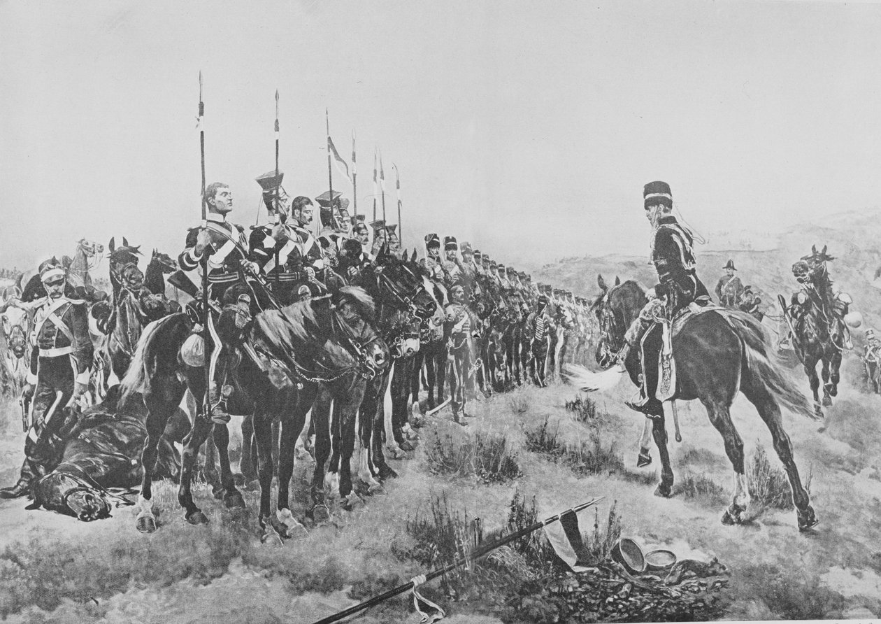 Kaikki mitä 600:sta oli jäljellä, kuvitus Sir Evelyn Woodin (1838-1919) toimittamasta teoksesta 