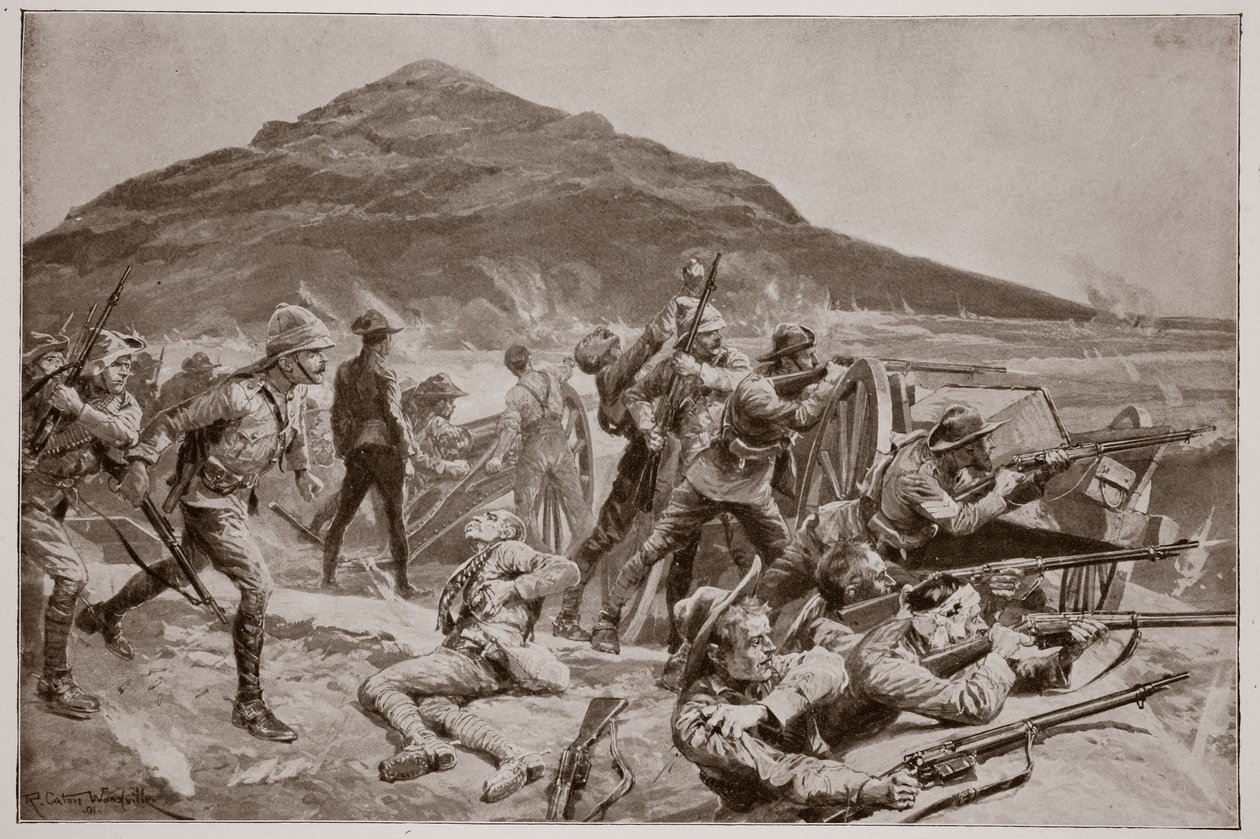 Ei antautumista! Fort Italan puolustaminen 26. syyskuuta 1901 tekijältä Richard Caton Woodville junior