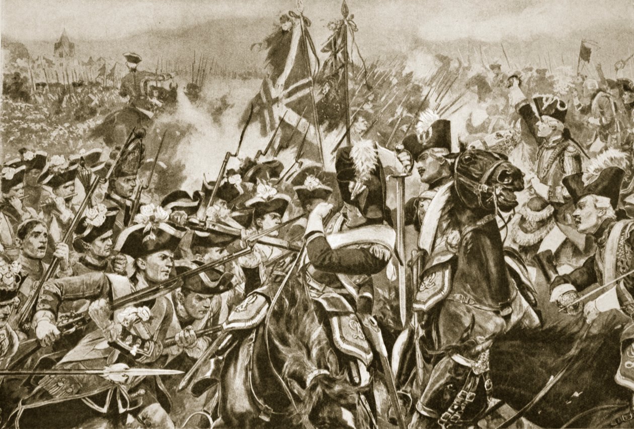 Mindenin taistelu, 1. elokuuta 1759 tekijältä Richard Caton Woodville junior