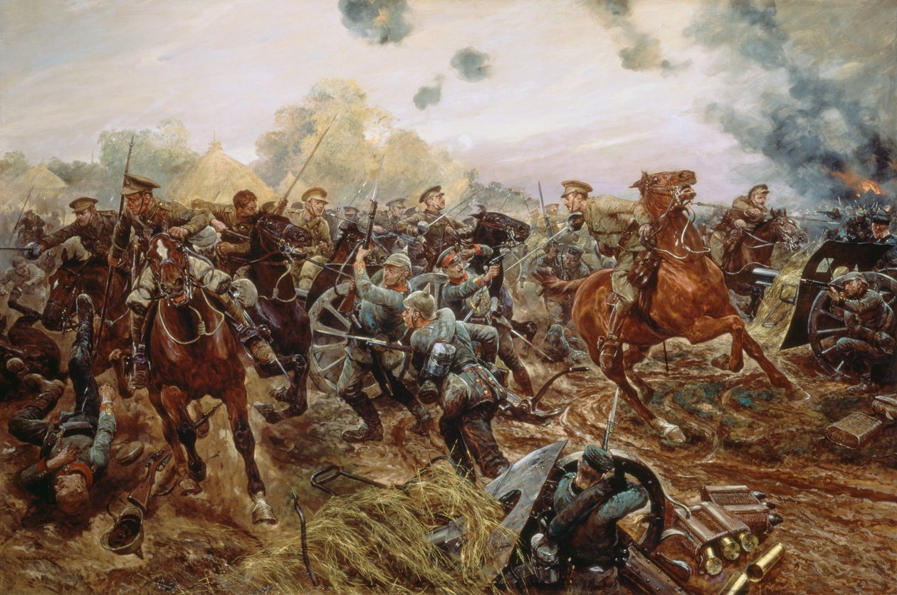 Euroopan sodan ensimmäinen VC, 1914 tekijältä Richard Caton Woodville junior