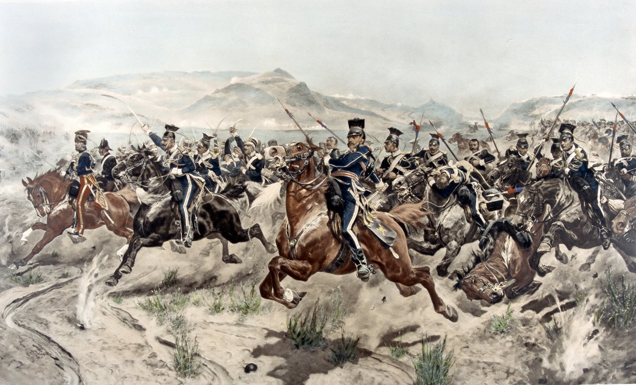 The Charge of the Light Prigade, 1895 (syväpaino) tekijältä Richard Caton Woodville
