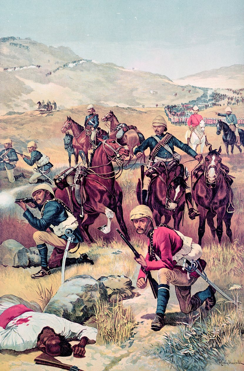 The Last Shot in the Soudan, "The Illustrated London News", 20. kesäkuuta 1885 tekijältä Richard Caton Woodville