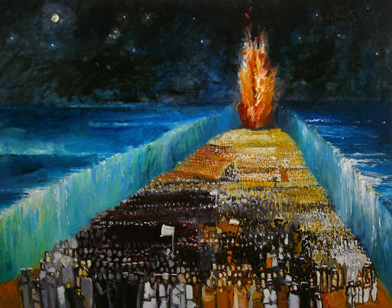 Exodus, 1999 tekijältä Richard Contemporary Artist Mcbee