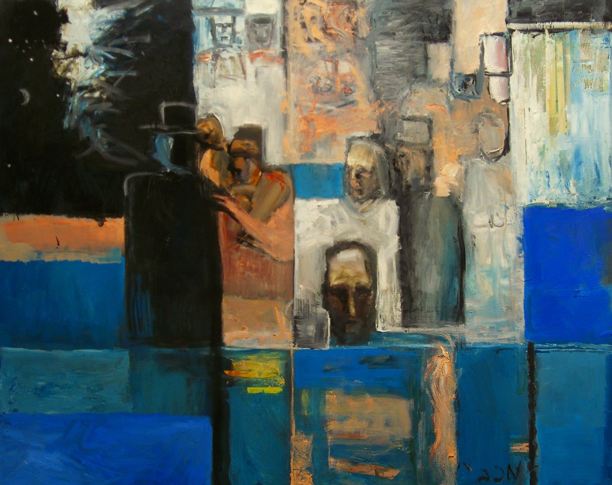 Juuda ja Bnai Israel tulevat mereen, 1999 tekijältä Richard Contemporary Artist Mcbee