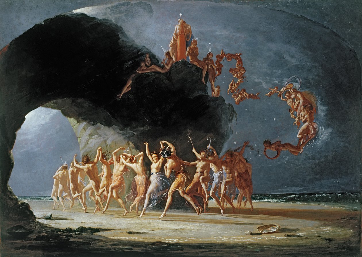 Tule näiden keltaisten hiekkojen luo, 1842 tekijältä Richard Dadd