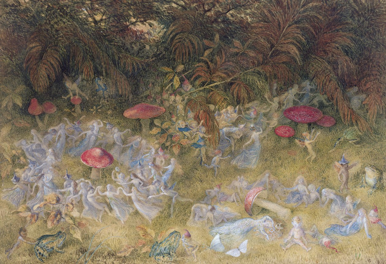 Keijusormukset ja myrkkysienet, 1875 tekijältä Richard Doyle