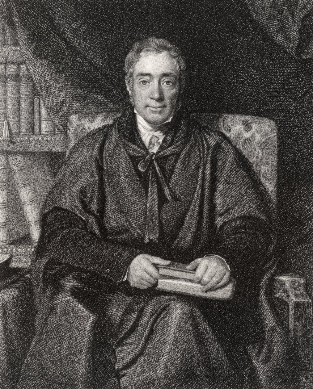 Pastori Samuel Lee, kaiverrettu William Thomas Fry (1789-1843) National Portrait Gallerysta, osa V, julkaistu noin 1835 tekijältä Richard Evans