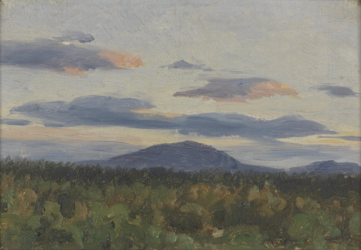 Zonsondergang kaupungissa Noorwegen tekijältä Richard Friese