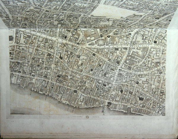 Lontoon kaupungin suunnitelma, julkaistu 1813 (katso 247354-247357) tekijältä Richard Horwood