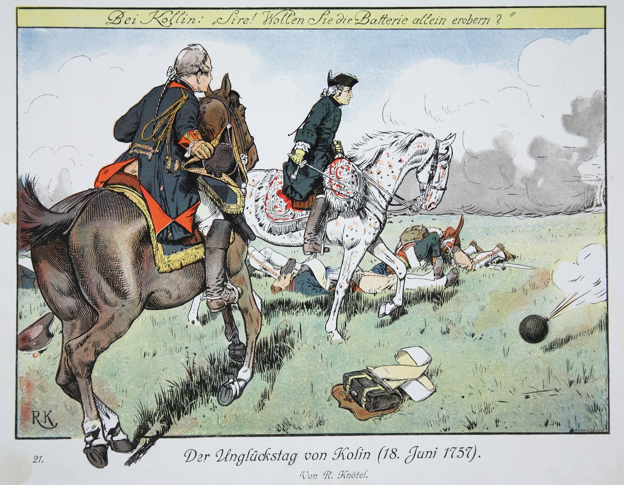 Kolinin kohtalokas päivä, 18. kesäkuuta 1757 tekijältä Richard Knoetel