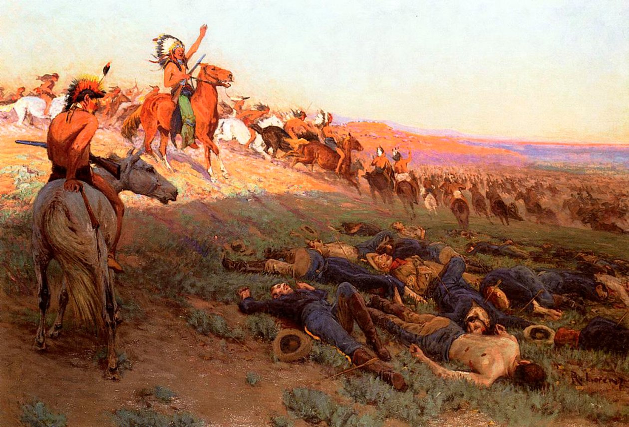 Custers Last Stand, n.1914 tekijältä Richard Lorenz