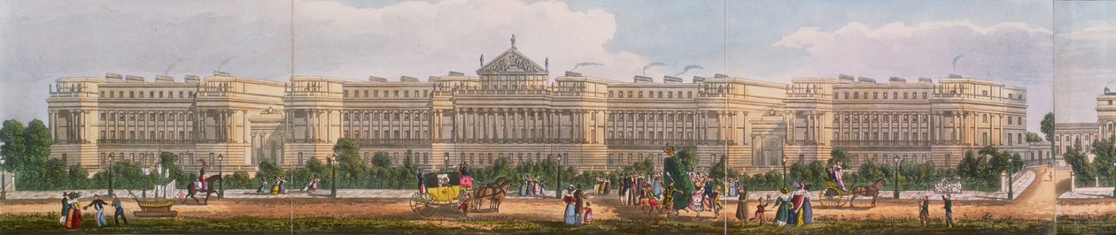 Cumberland Terrace, yksityiskohta Panoraamanäkymästä Regent