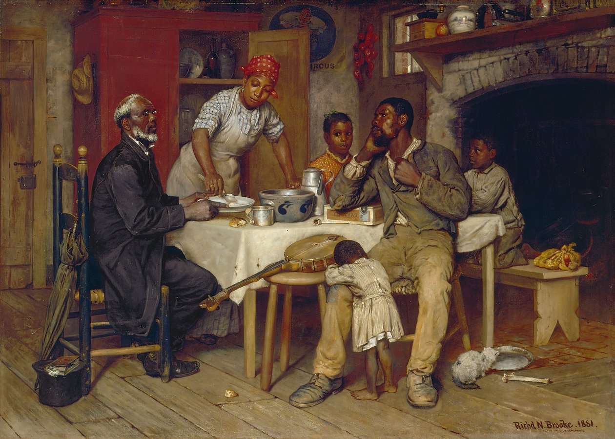 Pastoraalinen vierailu, 1881 tekijältä Richard Norris Brooke