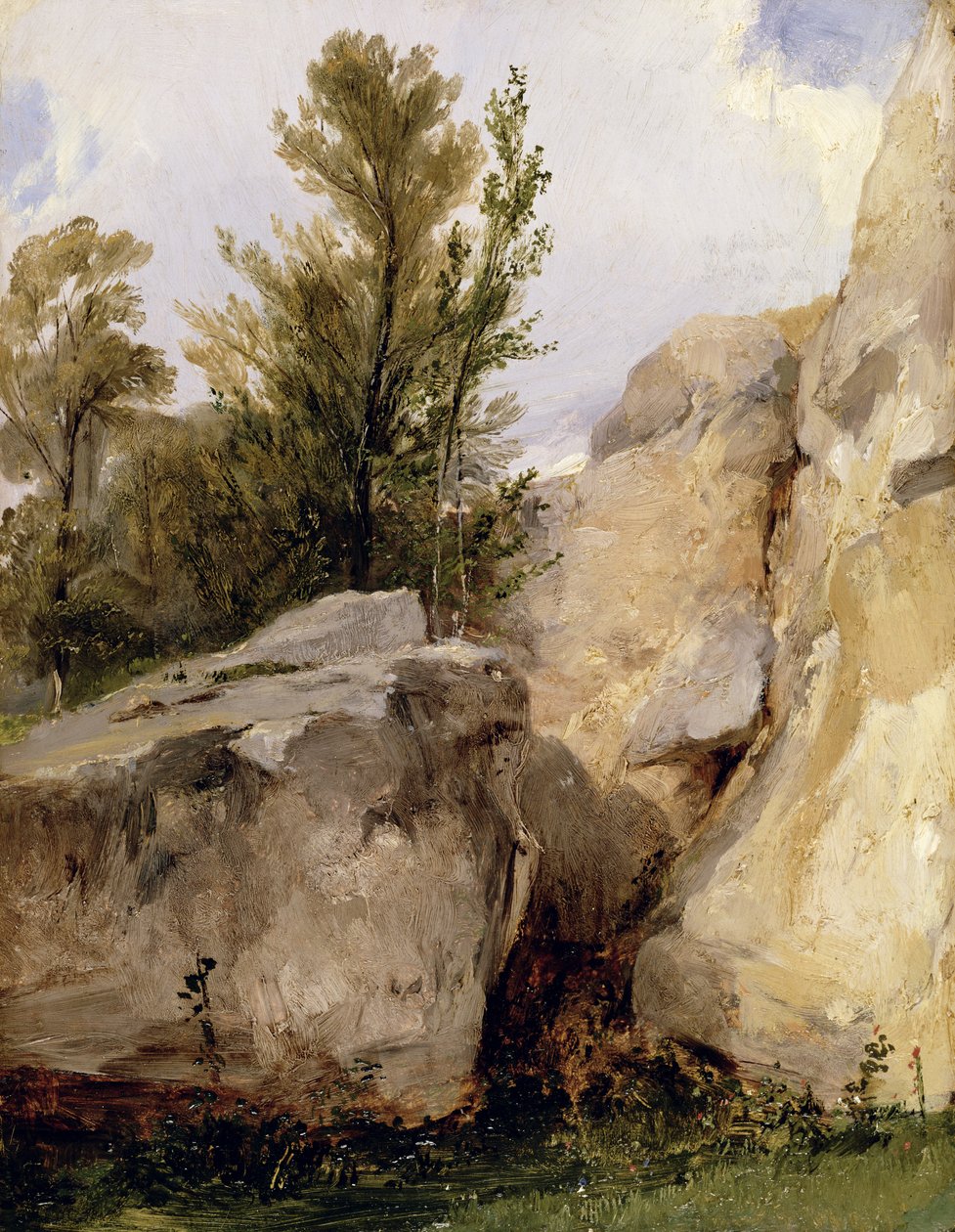 Fontainebleaun metsässä, noin 1825 tekijältä Richard Parkes Bonington