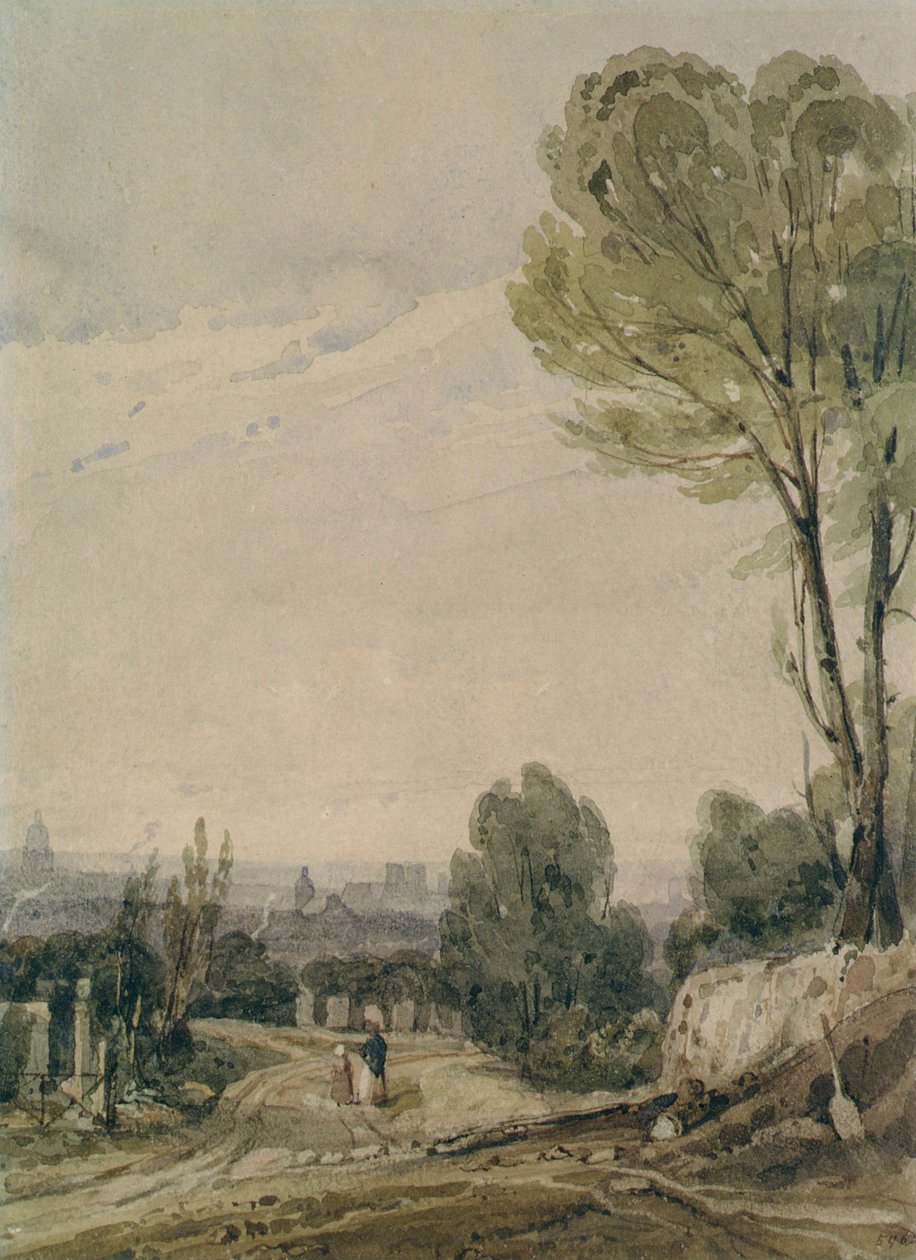Pariisi Pere Lachaisesta tekijältä Richard Parkes Bonington