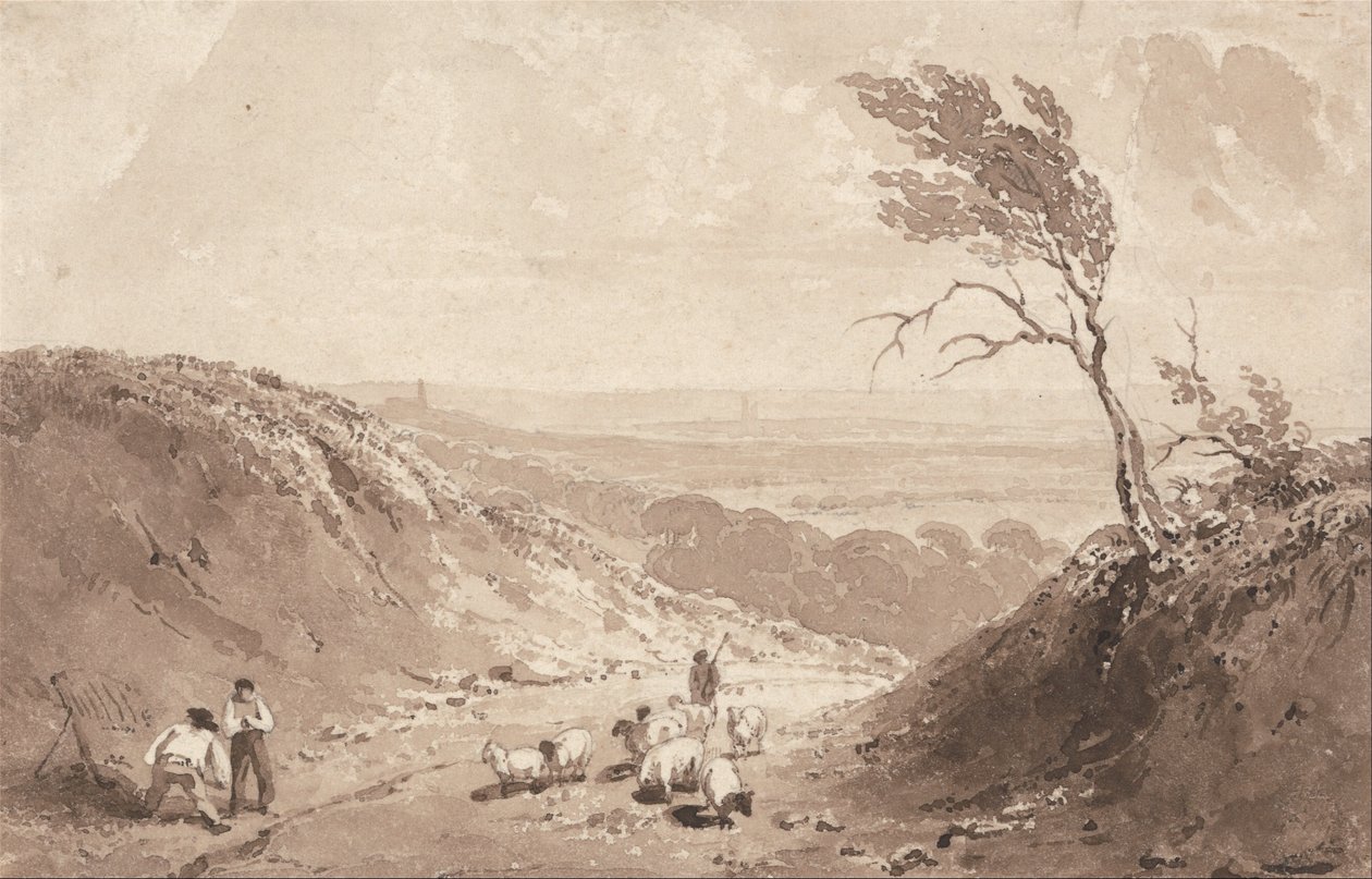 Road Workers, lähellä Lillebonne tekijältä Richard Parkes Bonington