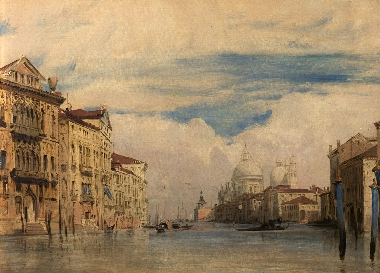 Grand Canal, Venetsia, Italia, 1826-27 tekijältä Richard Parkes Bonington