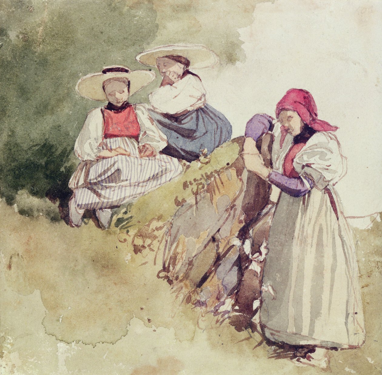 Kolme naarasta tekijältä Richard Parkes Bonington