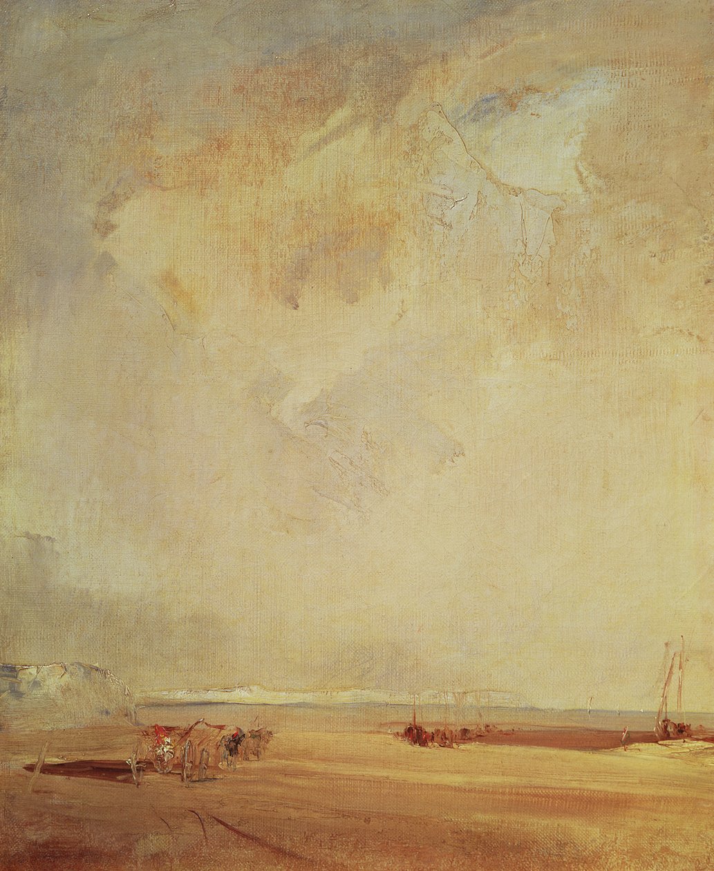 Näkymä Normandian rannikolle tekijältä Richard Parkes Bonington