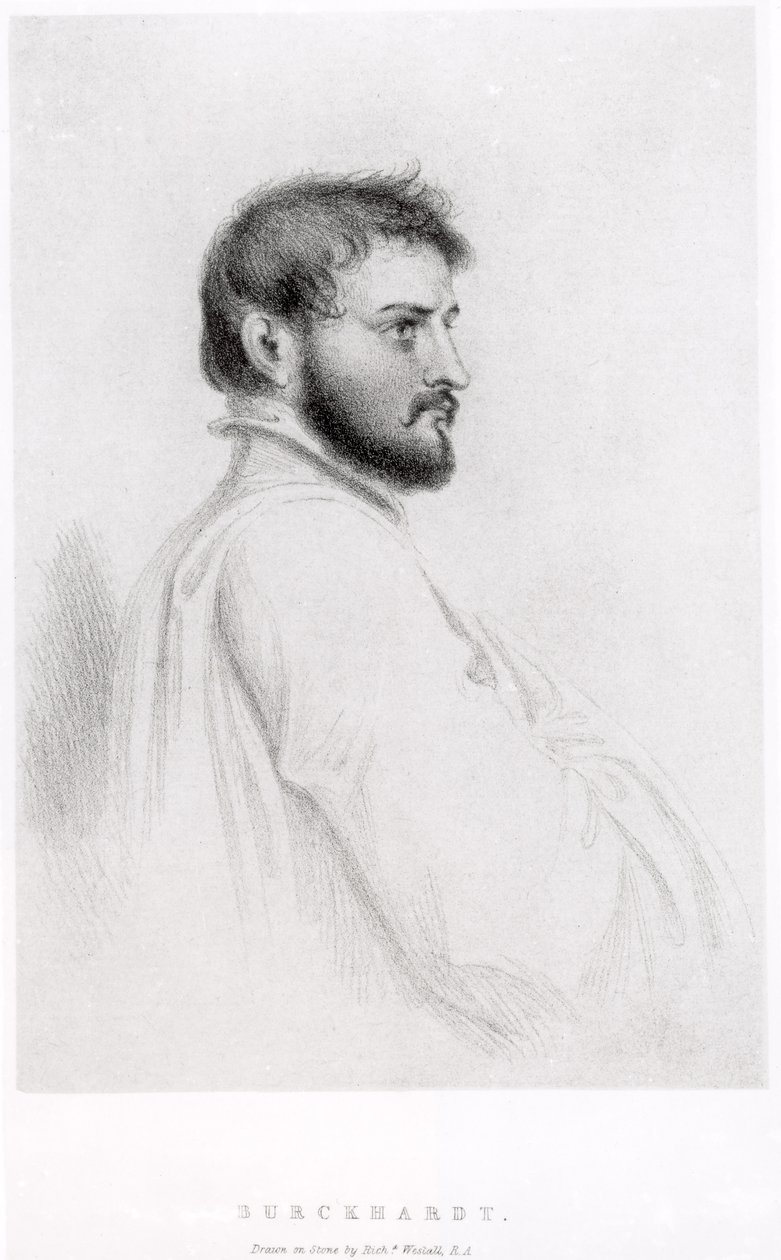 Johann Ludwig Burckhardtin (1784-1817) muotokuva tekijältä Richard Westall