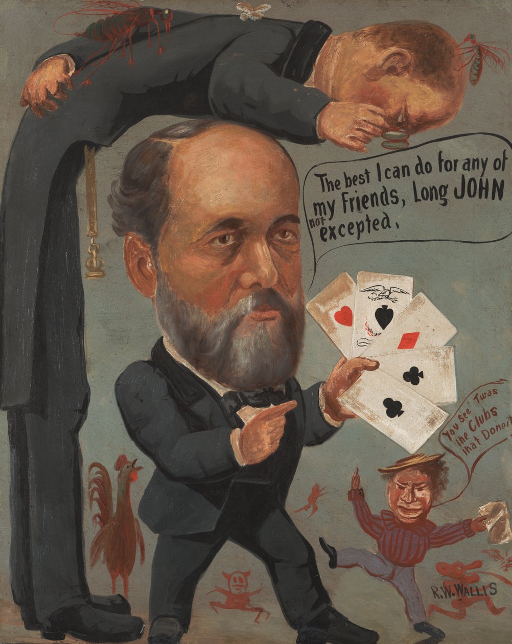 Charles Benjamin Farwellin karikatyyri, 1885-90 tekijältä Richard William Wallis