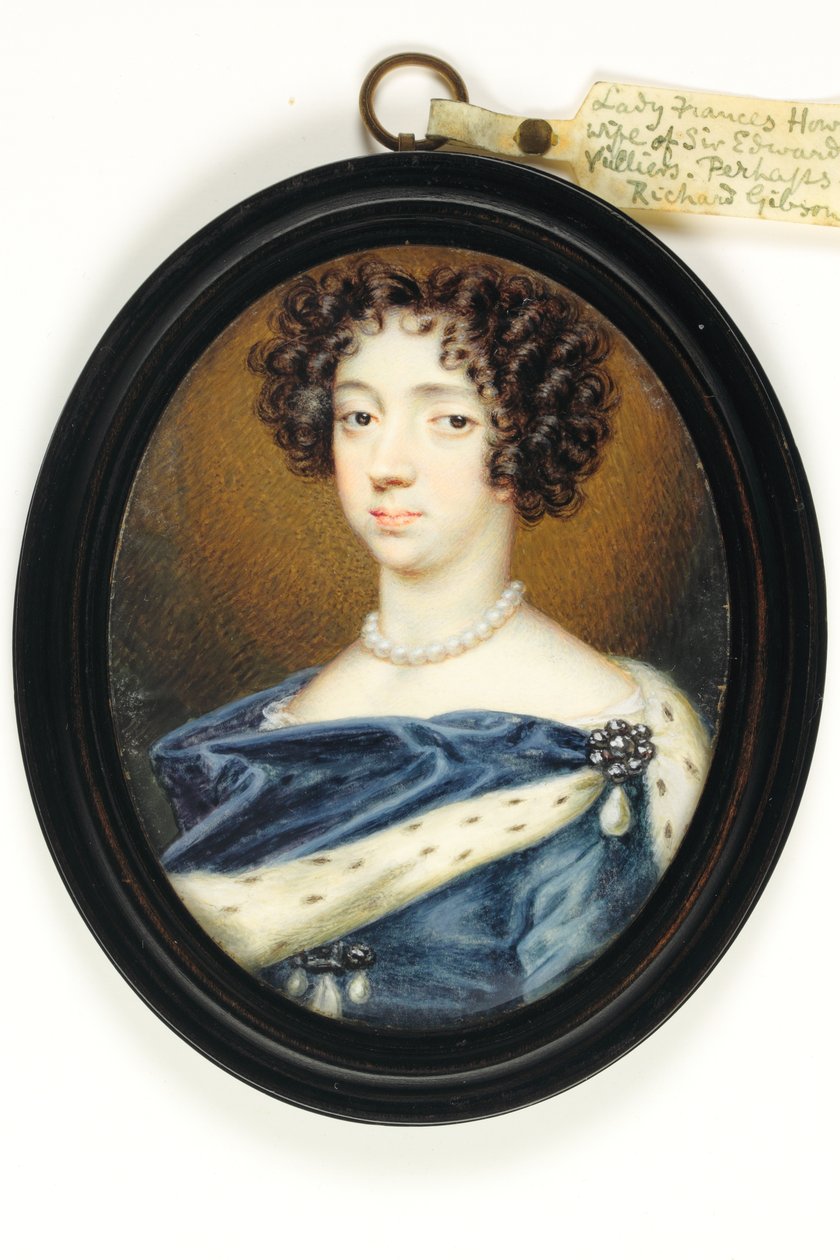 Lady Frances Howard (akvarelli norsunluun) tekijältä Richard  Gibson