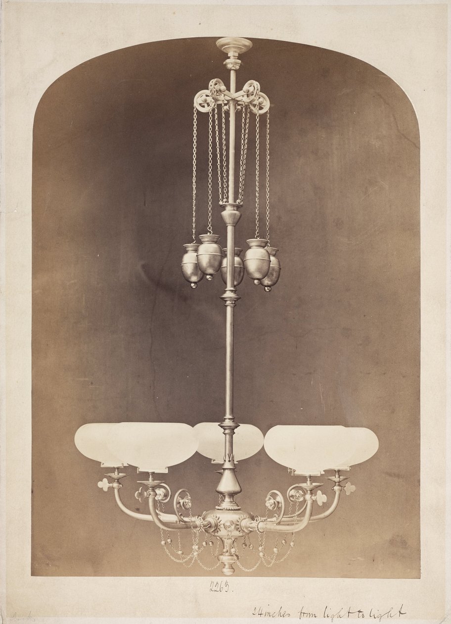 Gasolier, n 1880 tekijältä John Pardon