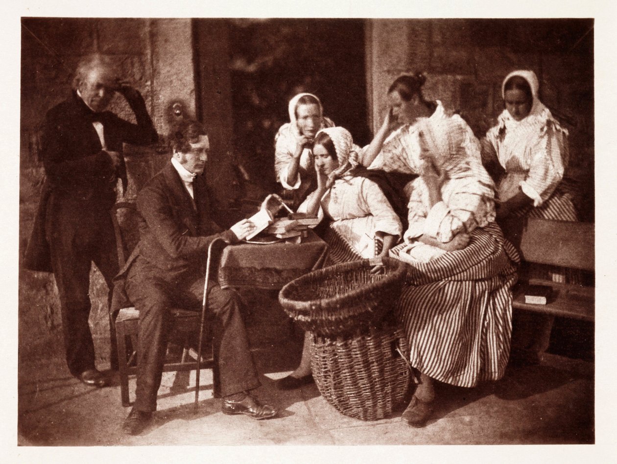 James Fairburn DD (Fairburn Reading to the Fishwives), n. 1843 tekijältä John Pardon