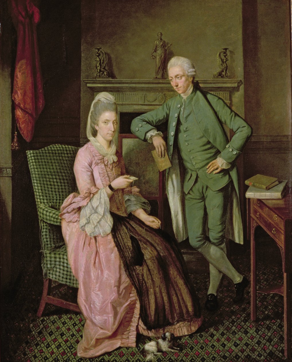 Keskustelupala, 1770-luvun puoliväli (öljy kankaalle) tekijältä Richard (attr. to) Brompton