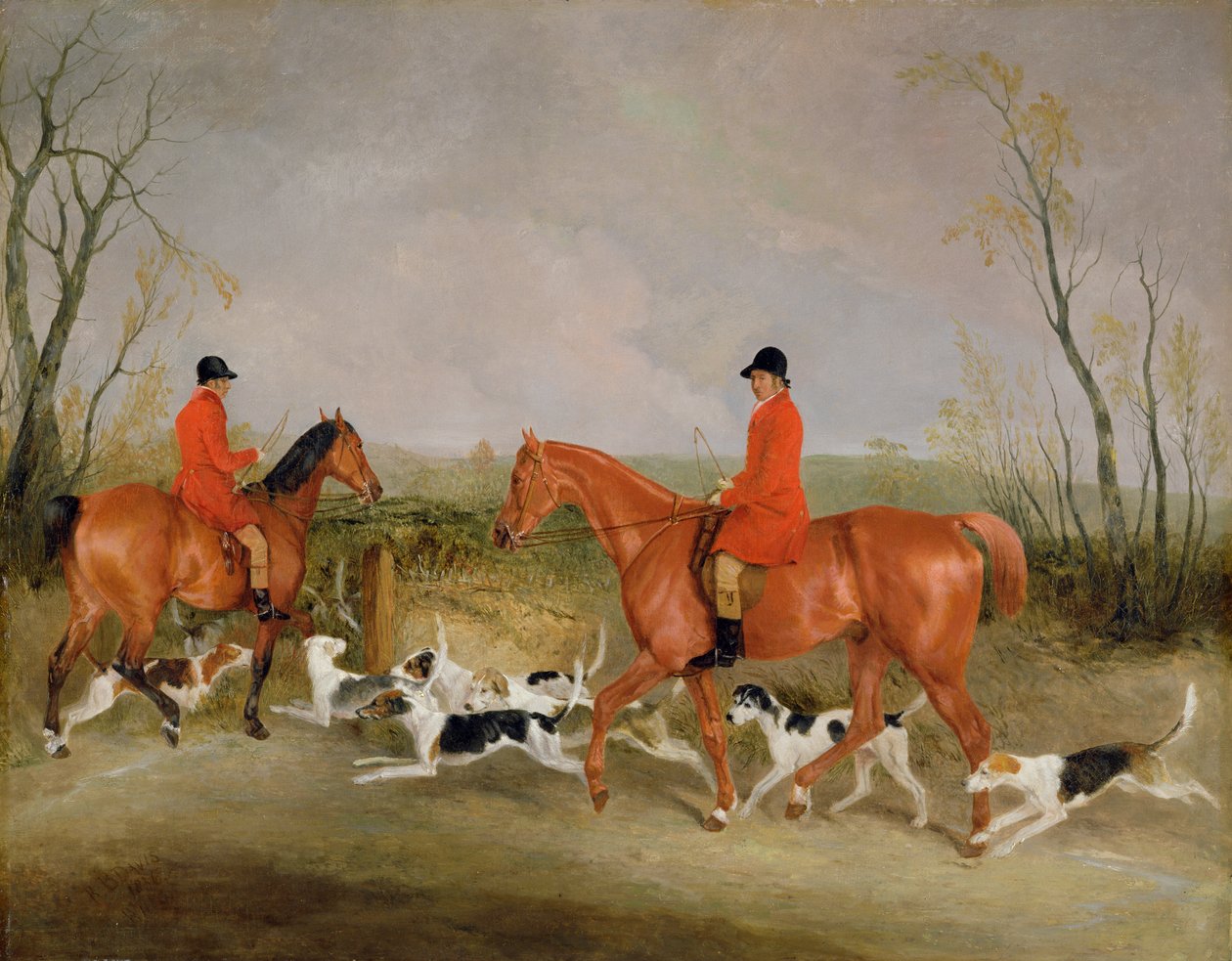 George Mountford, Huntsman to the Quorn, ja W. Derry, Whipper-In, John O