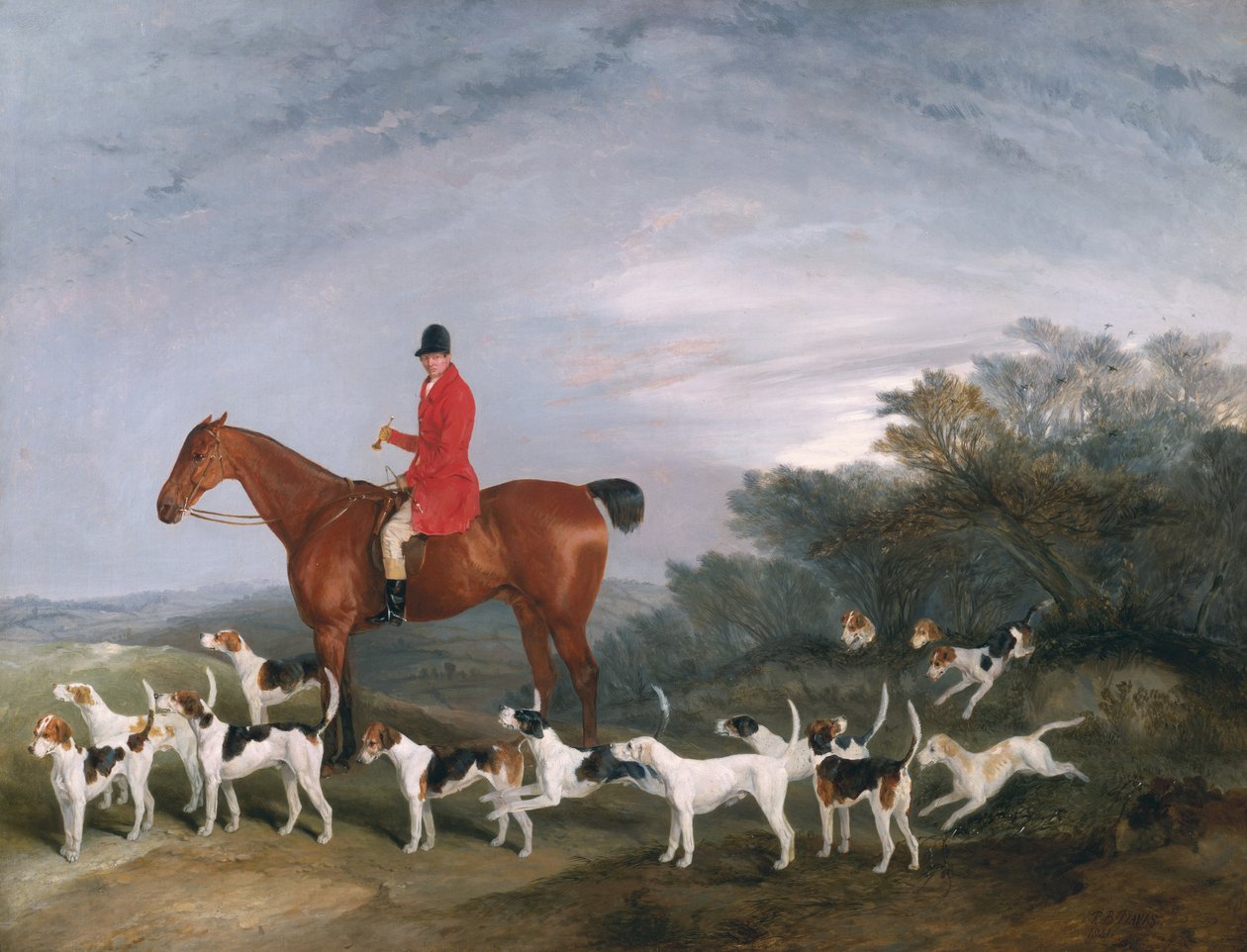 Out Hunting, 1841 tekijältä Richard Barrett Davis