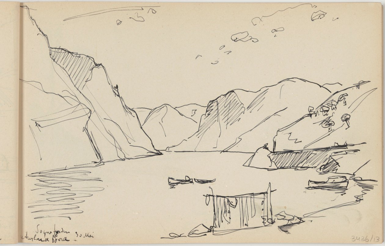 Sognefjorden Aurlandsfjord tekijältä Richard Baseleer