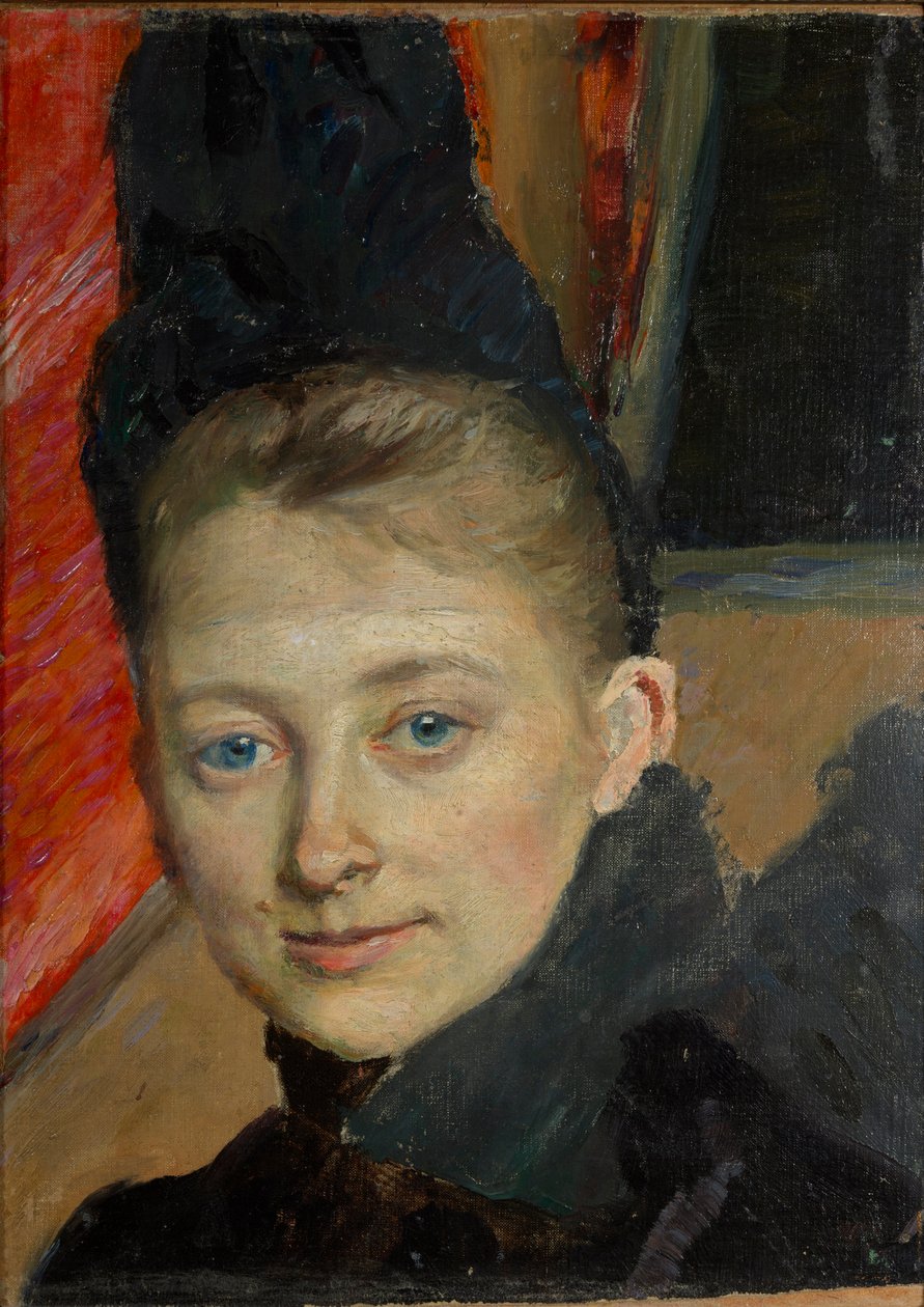 Muotokuva taiteilijan ensimmäisestä vaimosta, Klemmingista. tekijältä Richard Bergh