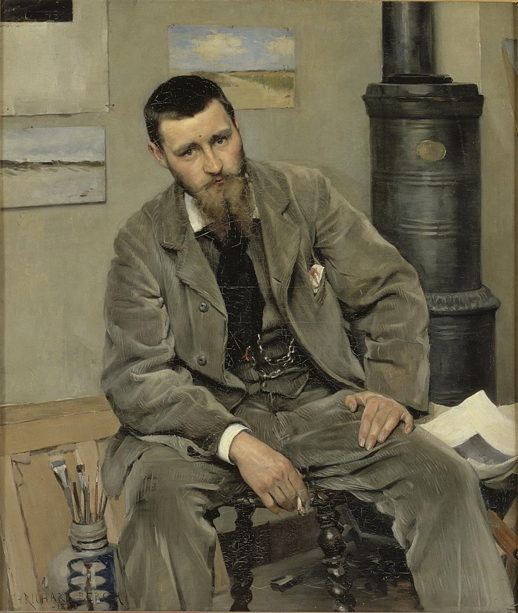 Taidemaalari Nils Kreugerin muotokuva tekijältä Richard Bergh